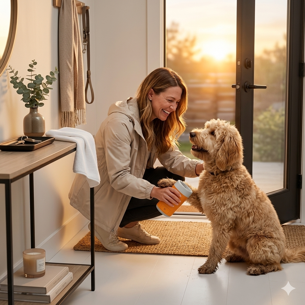 🐾 PawPure™ Antibacterial Deep-Clean Cup: The 360° Pet Foot Spa