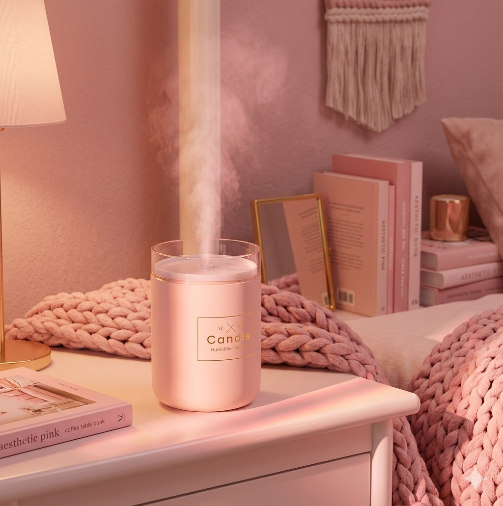 The Glow of Wellness: The Candlelight Mist Diffuser 🕯️✨