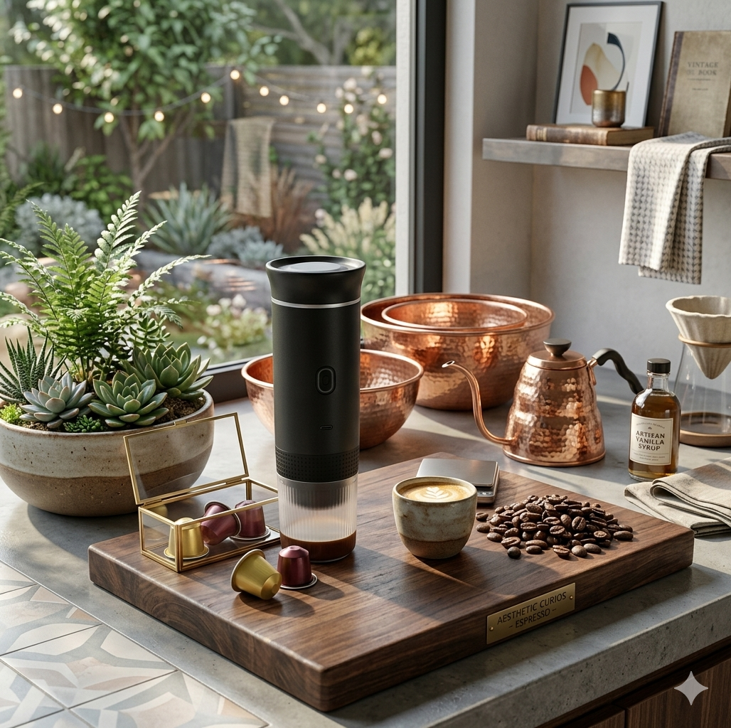 ☕ 3-in-1 Cordless Espresso Perfection |🔋 USB-C Rechargeable & Self-Heating | ✨ Professional Crema on the Go |