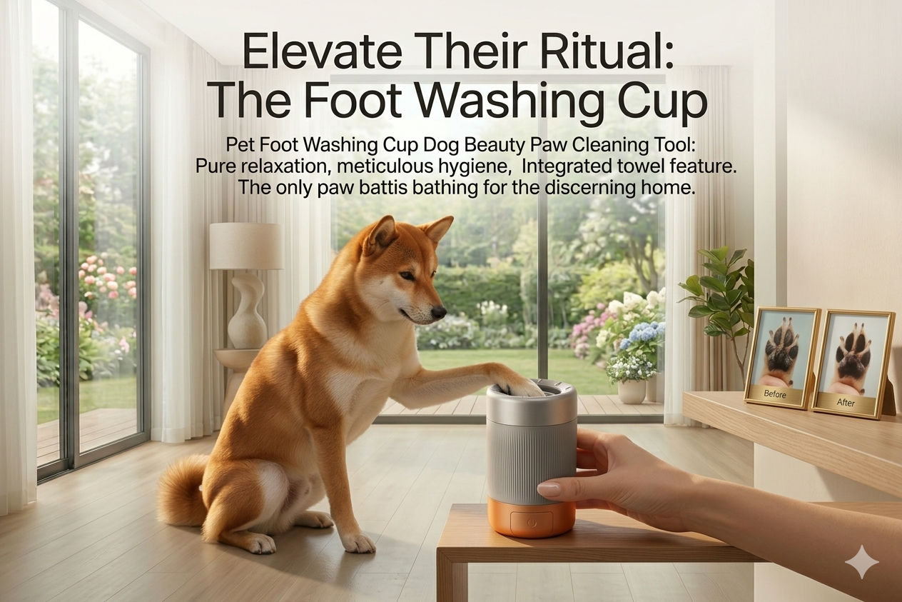 🐾 PawPure™ Antibacterial Deep-Clean Cup: The 360° Pet Foot Spa